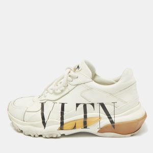 Valentino White Leather VLTN Bounce Sneakers Size 36, Athletic Shoes & Sneakers - Luxury Closet catalog