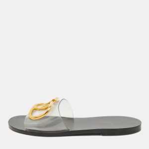 Valentino Transparent PVC VLogo Slide Sandals Size 36, Sandals - Luxury Closet catalog