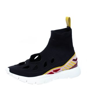 Valentino Black Stretch Fabric Cut Out Sock Sneakers Size 36, Athletic Shoes & Sneakers - Luxury Closet catalog