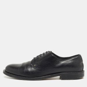Valentino Black Leather Lace Up Derby Size 38, Shoes - Luxury Closet catalog