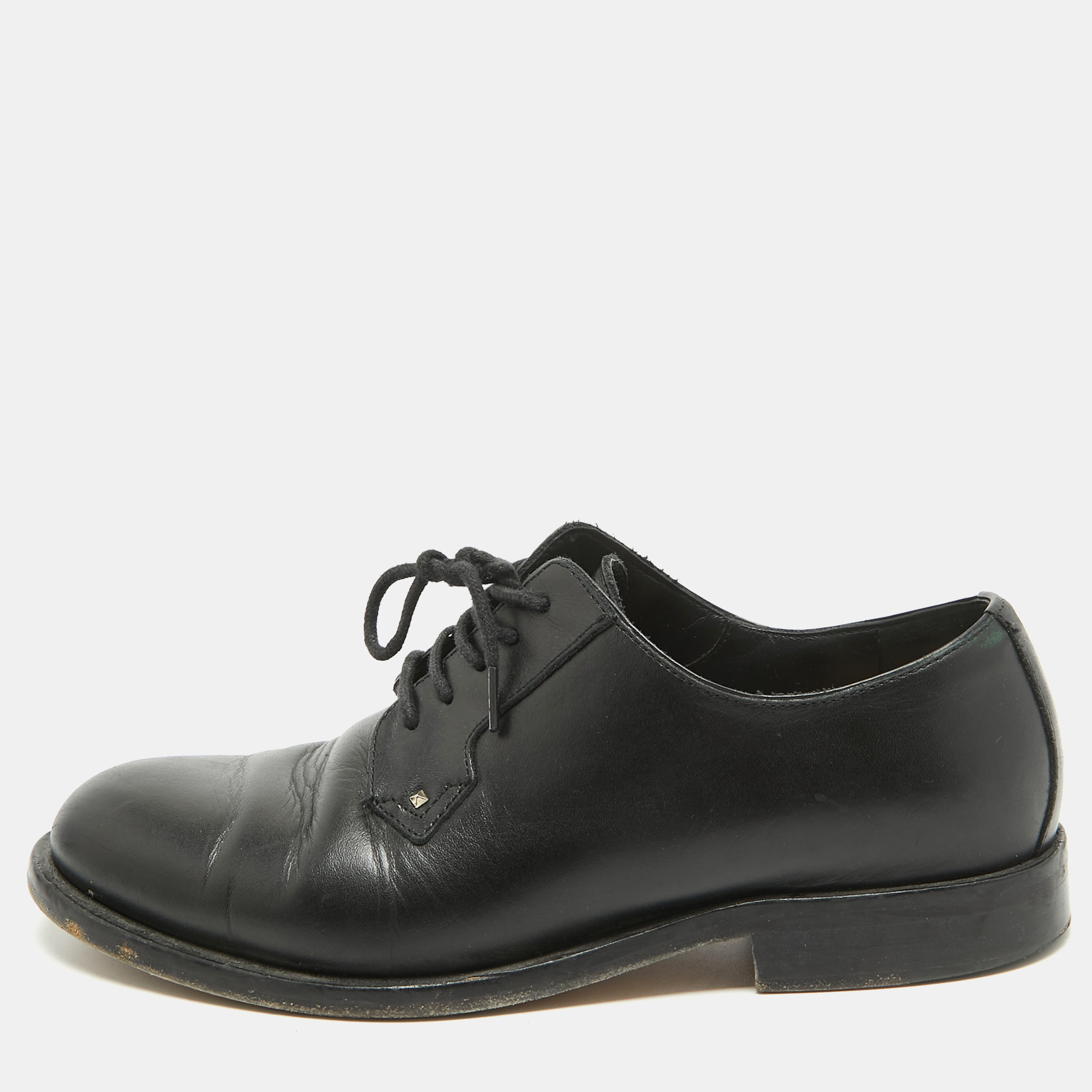 Valentino Black Leather Lace Up Derby Size 36, Shoes - Luxury Closet catalog