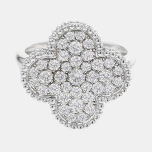 Van Cleef & Arpels 18K White Gold Magic Alhambra Ring EU 59, Rings - Luxury Closet catalog