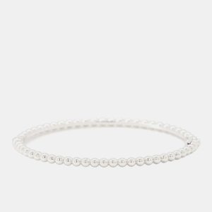 Van Cleef & Arpels 18K White Gold Perlee Gold Pearl Bracelet Medium, Bracelets - Luxury Closet catalog