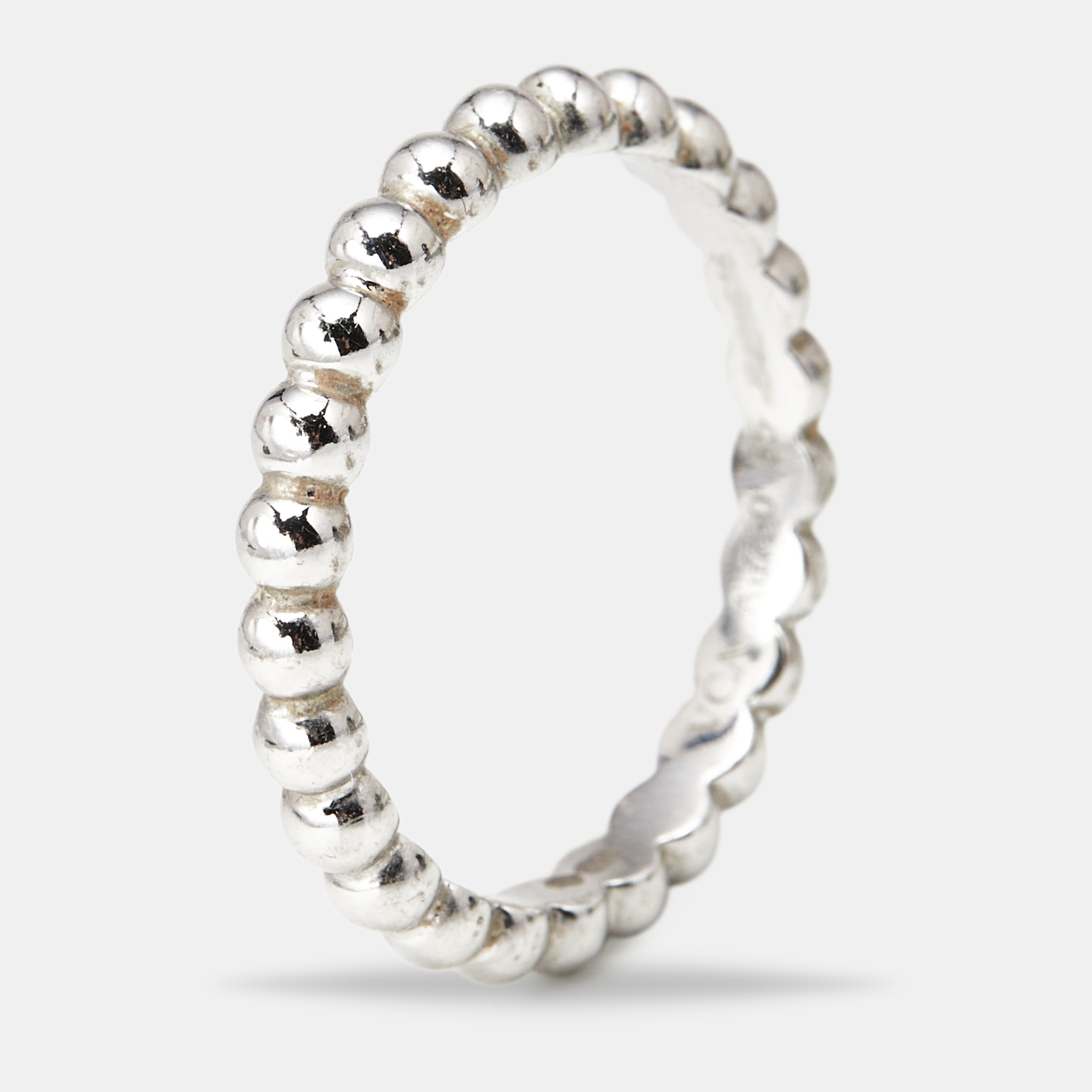 Van Cleef & Arpels Perlée 18k White Gold Medium Model Ring Size 55, Rings - Luxury Closet catalog