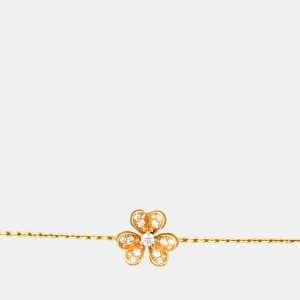 Van Cleef & Arpels Frivole Yellow Gold Diamond Frivole Bracelet, Bracelets - Luxury Closet catalog