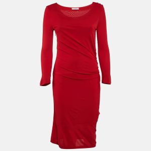 Versace Collection Red Jersey Ruched Short Dress M, Dresses - Luxury Closet catalog