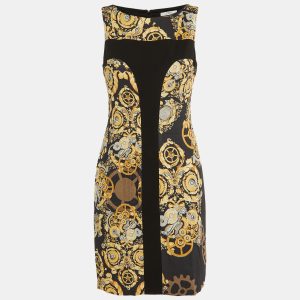 Versace Collection Black Baroque Print Crepe Shift Dress M, Dresses - Luxury Closet catalog
