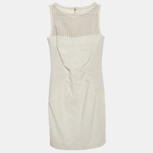 Versace Collection White Leather Sleeveless Mini Dress XS, Dresses - Luxury Closet catalog