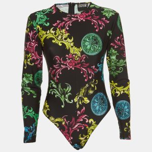 Versace Jeans Couture Black Baroque Printed Bodysuit M, Shirts & Tops - Luxury Closet catalog