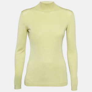 Versace Jeans Couture Lime Green Knit Back Open Sweatshirt XS, Sweaters & Cardigans - Luxury Closet catalog