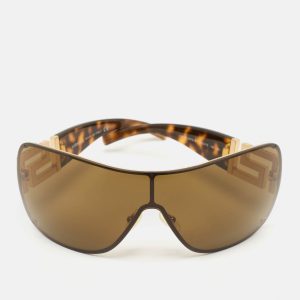 Versace Black/Gold MOD. 2072-B Crystals Shield Sunglasses, Sunglasses - Luxury Closet catalog