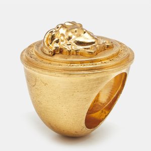 Versace Icon Medusa Gold Tone Large Ring Size 57, Jewelry - Luxury Closet catalog