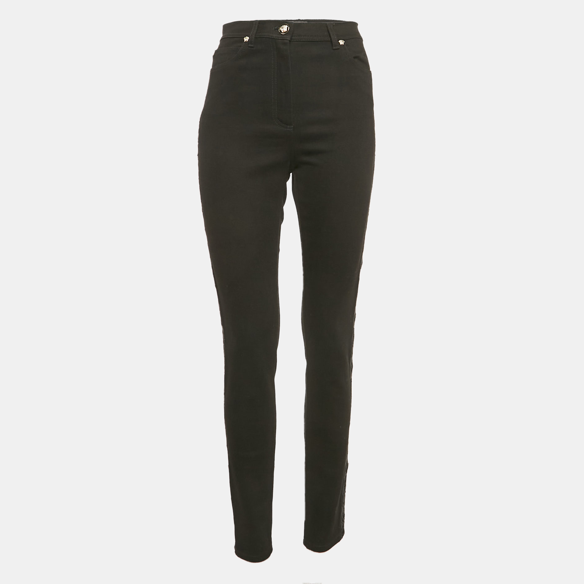 Versace Black Embroidered Denim Skinny Jeans M Waist 28", Jeans - Luxury Closet catalog