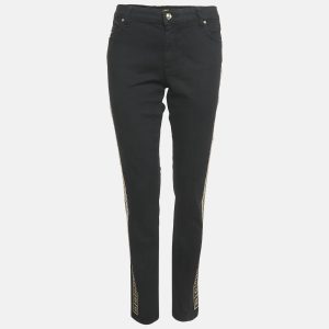 Versace Jeans Black Denim Side Stud Detail Jeans L Waist 35", Jeans - Luxury Closet catalog