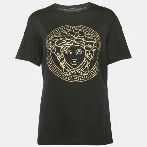 Versace Black Medusa Print Jersey T-Shirt M, Shirts & Tops - Luxury Closet catalog