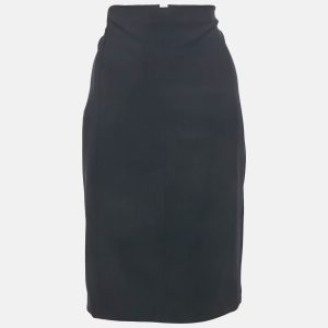 Versace Navy Blue Knit Knee Length Skirt L, Skirts - Luxury Closet catalog