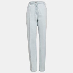 Versace Light Blue Stone Washed Denim Medusa 95' Straight Fit Jeans M Waist 27", Jeans - Luxury Closet catalog