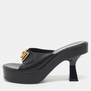 Versace Black Leather Medusa Biggie Mules Size 37, Sandals - Luxury Closet catalog