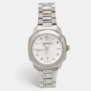 Versace Silver Dial Stainless Steel Dylos VQD040015 Men's Wristwatch 35 mm, Watches - Luxury Closet catalog
