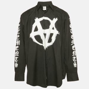 Vetements Unisex Printed Poplin Oversized Shirt S, Shirts & Tops - Luxury Closet catalog