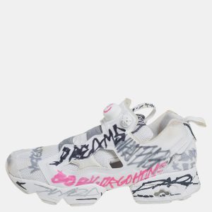 Vetements x Reebok White Doodle Print Fabric And Mesh Instapump Fury Low Top Sneakers Size 39, Athletic Shoes & Sneakers - Luxury Closet catalog