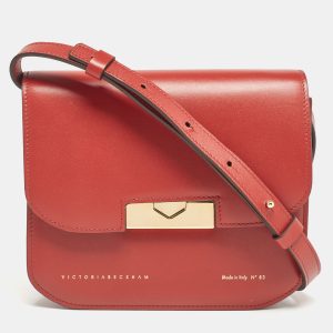 Victoria Beckham Brick Red Leather Eva Crossbody Bag, Handbags - Luxury Closet catalog
