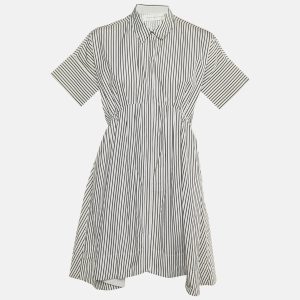 Victoria Victoria Beckham White Striped Cotton Shirt Dress M, Dresses - Luxury Closet catalog