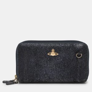Vivienne Westwood Metallic Suede Double Zip Wallet, Wallets & Money Clips - Luxury Closet catalog