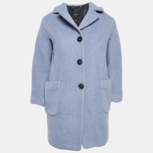 Weekend Max Mara Blue Wool Button Front Oversized Coat S, Coats & Jackets - Luxury Closet catalog