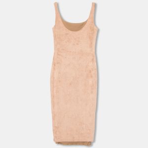 Windsor Brown Faux Suede Sleeveless Bodycon Dress S, Dresses - Luxury Closet catalog