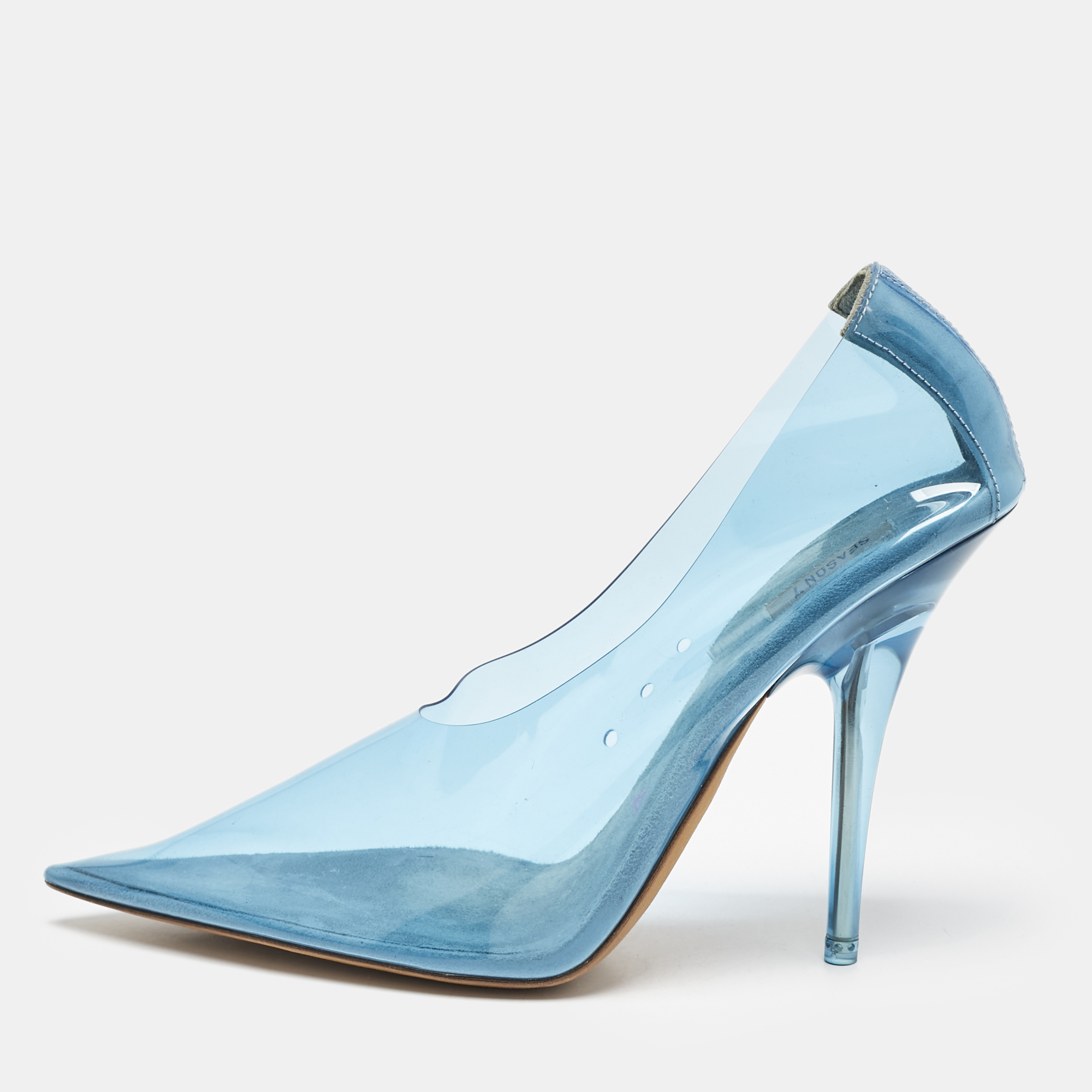 Yeezy Blue PVC Toe Season 7 Pointed Pumps Size 39, Pumps - Luxury Closet catalog