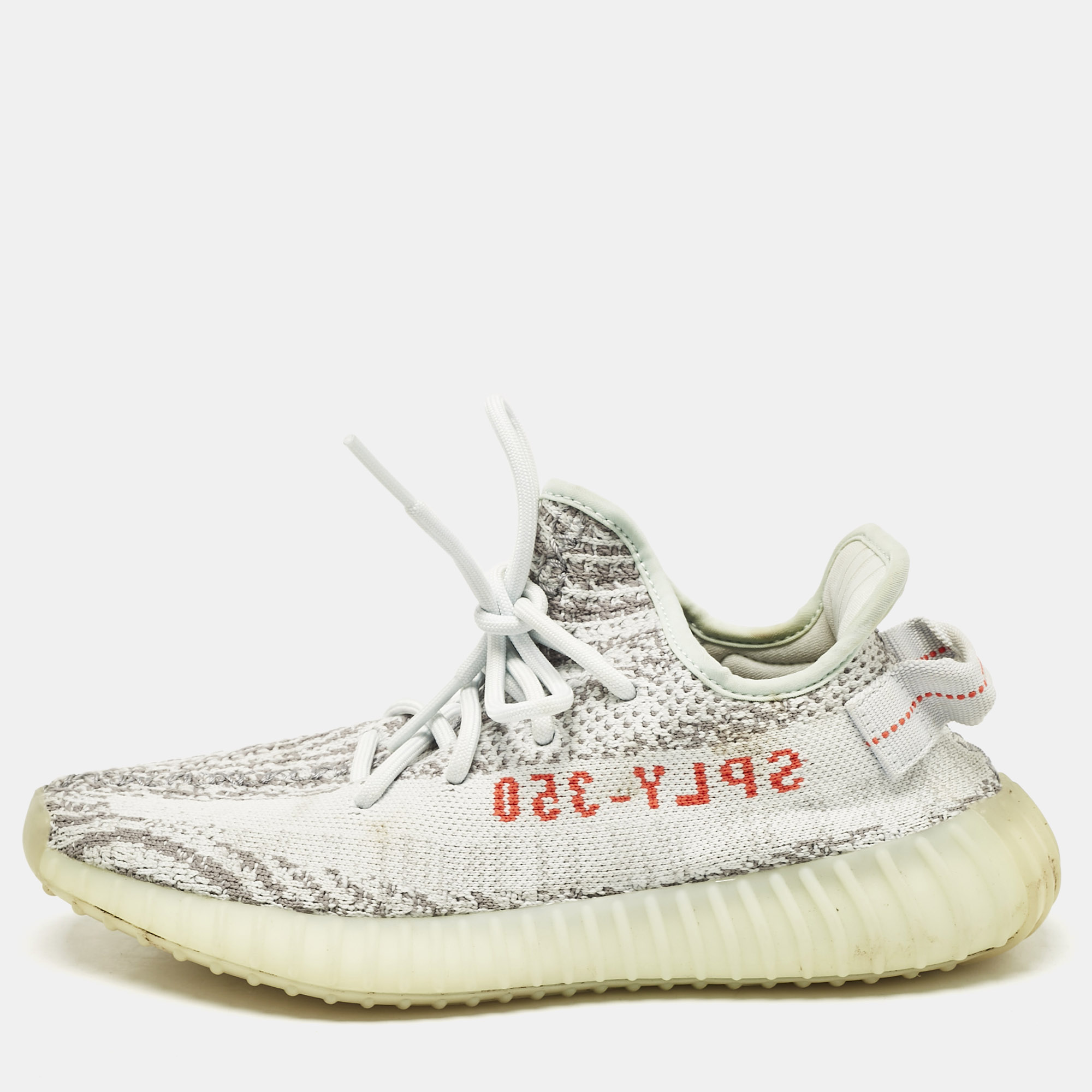 Yeezy x Adidas Grey/Blue Knit Fabric Boost 350 V2 Blue Tint Sneakers Size 39 1/3, Athletic Shoes & Sneakers - Luxury Closet catalog