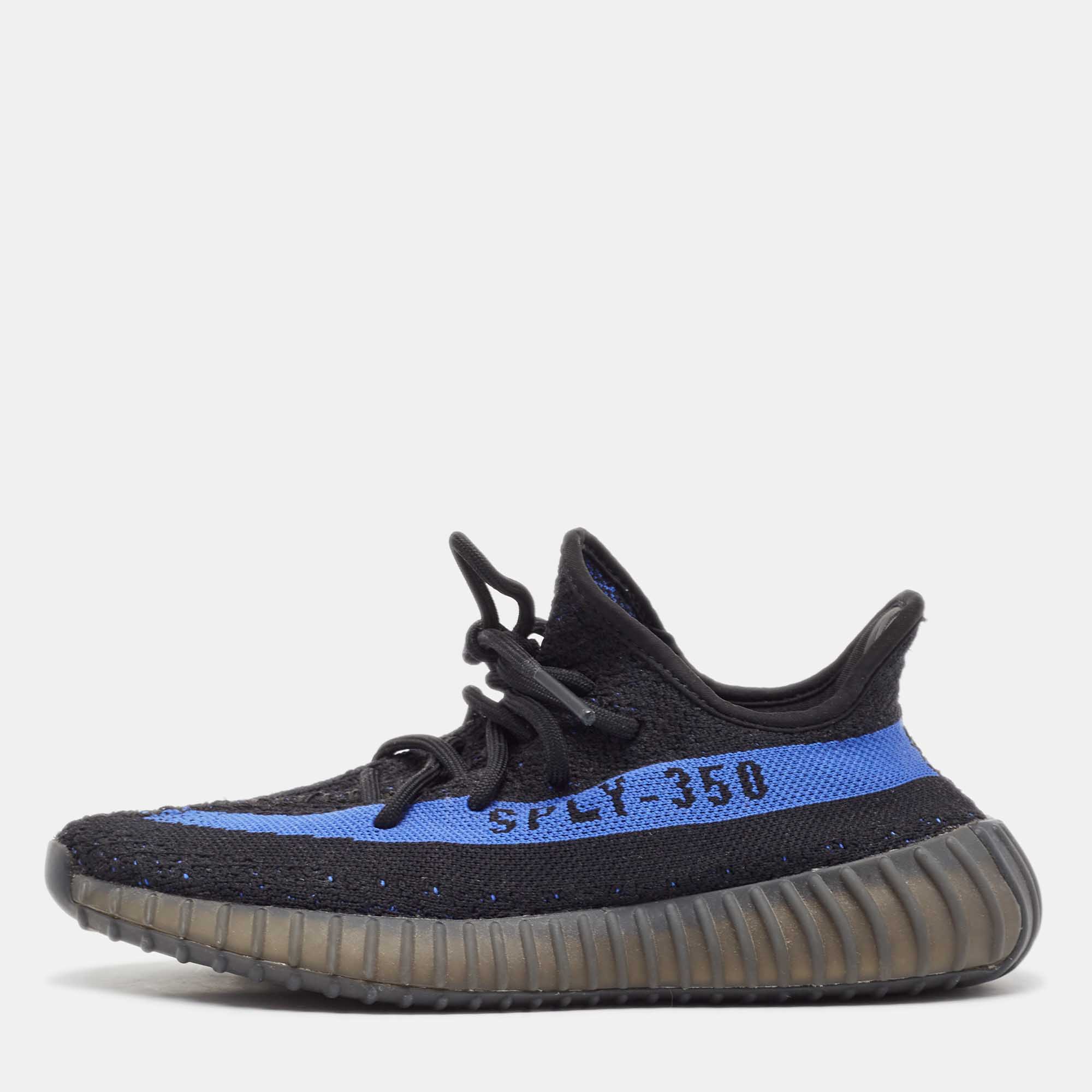Yeezy x Adidas Black/Blue Knit Fabric Boost 350 V2 Dazzling Blue Sneakers Size 38 2/3, Athletic Shoes & Sneakers - Luxury Closet catalog