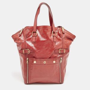 Yves Saint Laurent Red Patent Leather Large Downtown Tote, Tote Handbags - Luxury Closet catalog