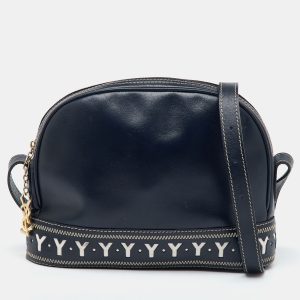 Yves Saint Laurent Navy Blue Leather Vintage Dome Zip Satchel, Satchels - Luxury Closet catalog