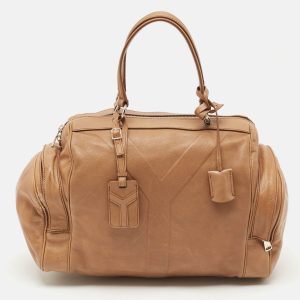 Yves Saint Laurent Beige Leather Vanity Bowler Bag, Tote Handbags - Luxury Closet catalog