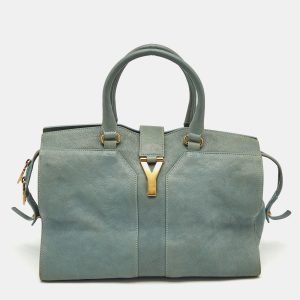 Yves Saint Laurent Light Blue Leather Medium Cabas Chyc Tote, Tote Handbags - Luxury Closet catalog