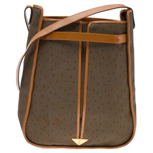 Yves Saint Laurent Brown/Tan Coated Canvas And Leather Vintage Shoulder Bag, Shoulder Bags - Luxury Closet catalog