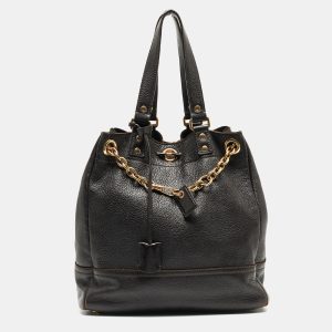 Yves Saint Laurent Choco Brown Leather Overseas Bucket Bag, Handbags - Luxury Closet catalog