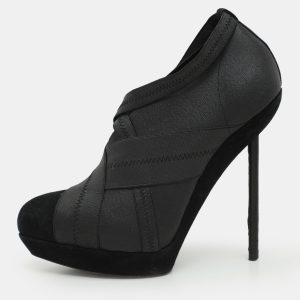 Yves Saint Laurent Black Elastic Bandage And Suede Booties Size 39, Boots - Luxury Closet catalog
