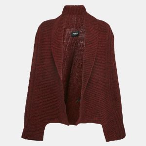 Zadig & Voltaire Red Merino Wool Open Front Mystic Cardigan S, Sweaters & Cardigans - Luxury Closet catalog