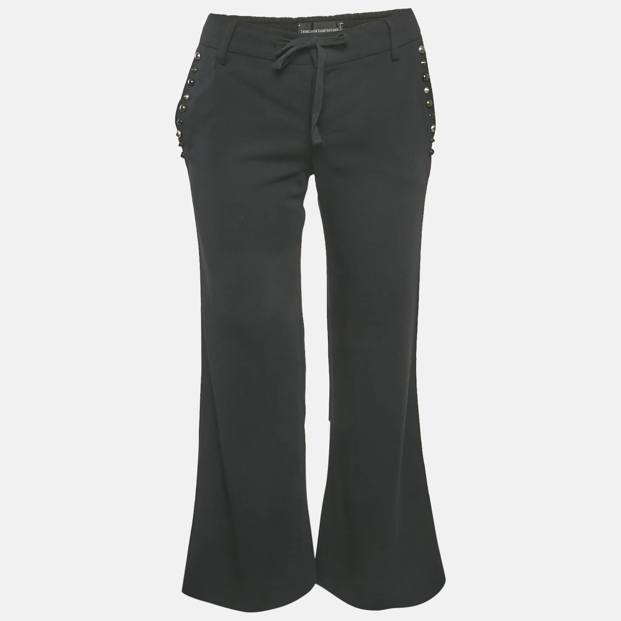 Zadig & Voltaire Deluxe Black Cotton Studded Pako Trousers S, Clothing - Luxury Closet catalog
