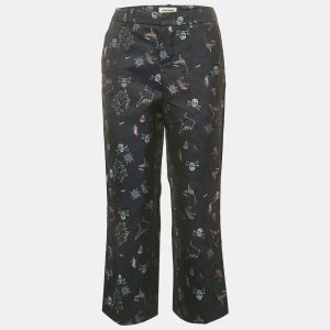 Zadig & Voltaire Navy Blue Tattoo Posh Jacquard Trousers M, Clothing - Luxury Closet catalog
