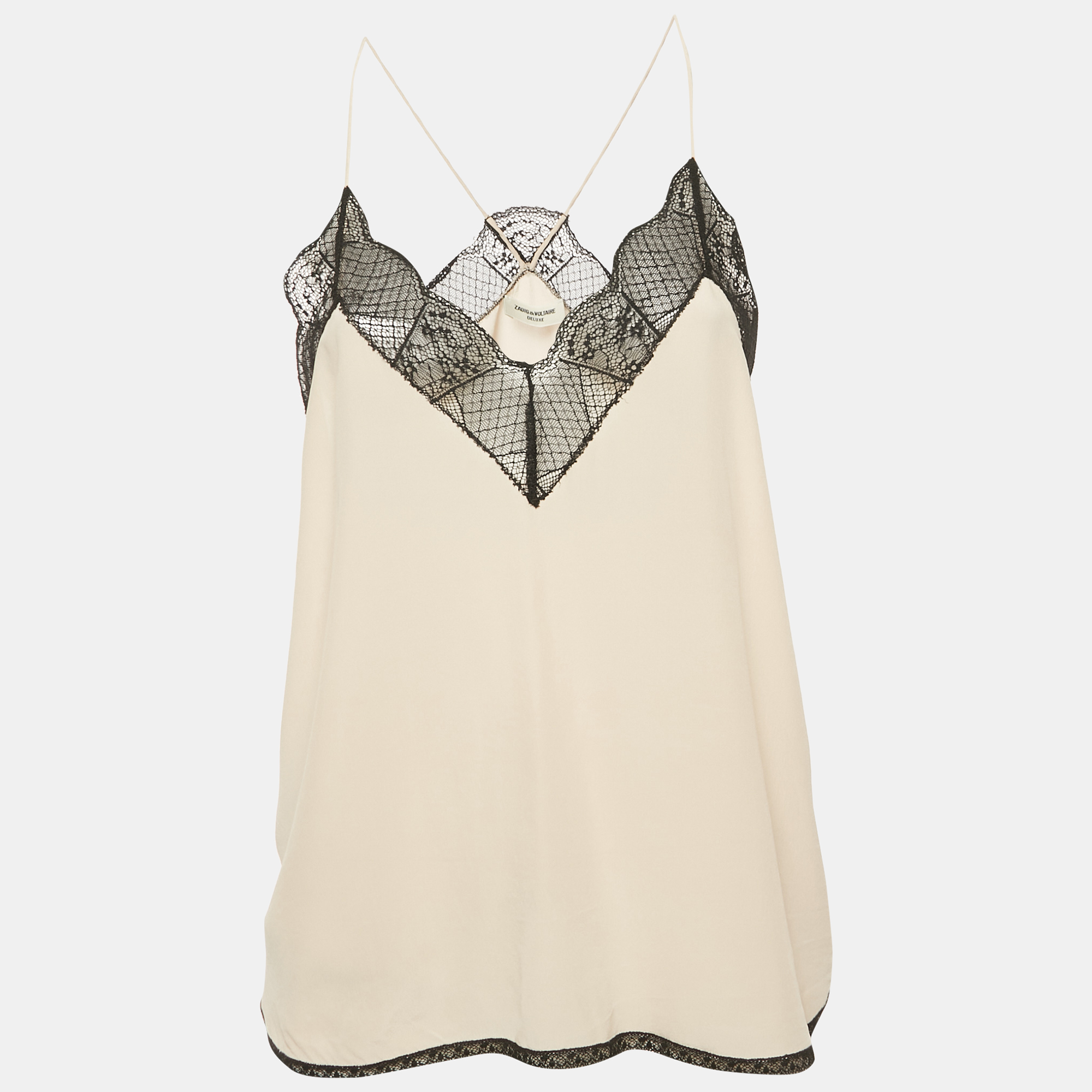 Zadig & Voltaire Light Pink Silk Lace Trimmed Christy Deluxe Camisole M, Shirts & Tops - Luxury Closet catalog