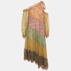 Zimmermann Multicolor Floral Print Silk Paneled Carnaby Midi Dress M, Dresses - Luxury Closet catalog