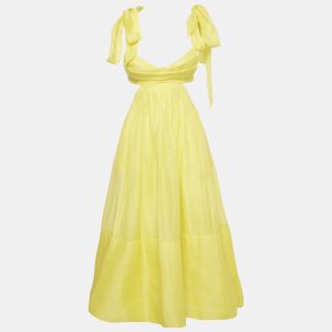 Zimmermann Yellow Linen Blend Botanica Bralette Gown S, Dresses - Luxury Closet catalog