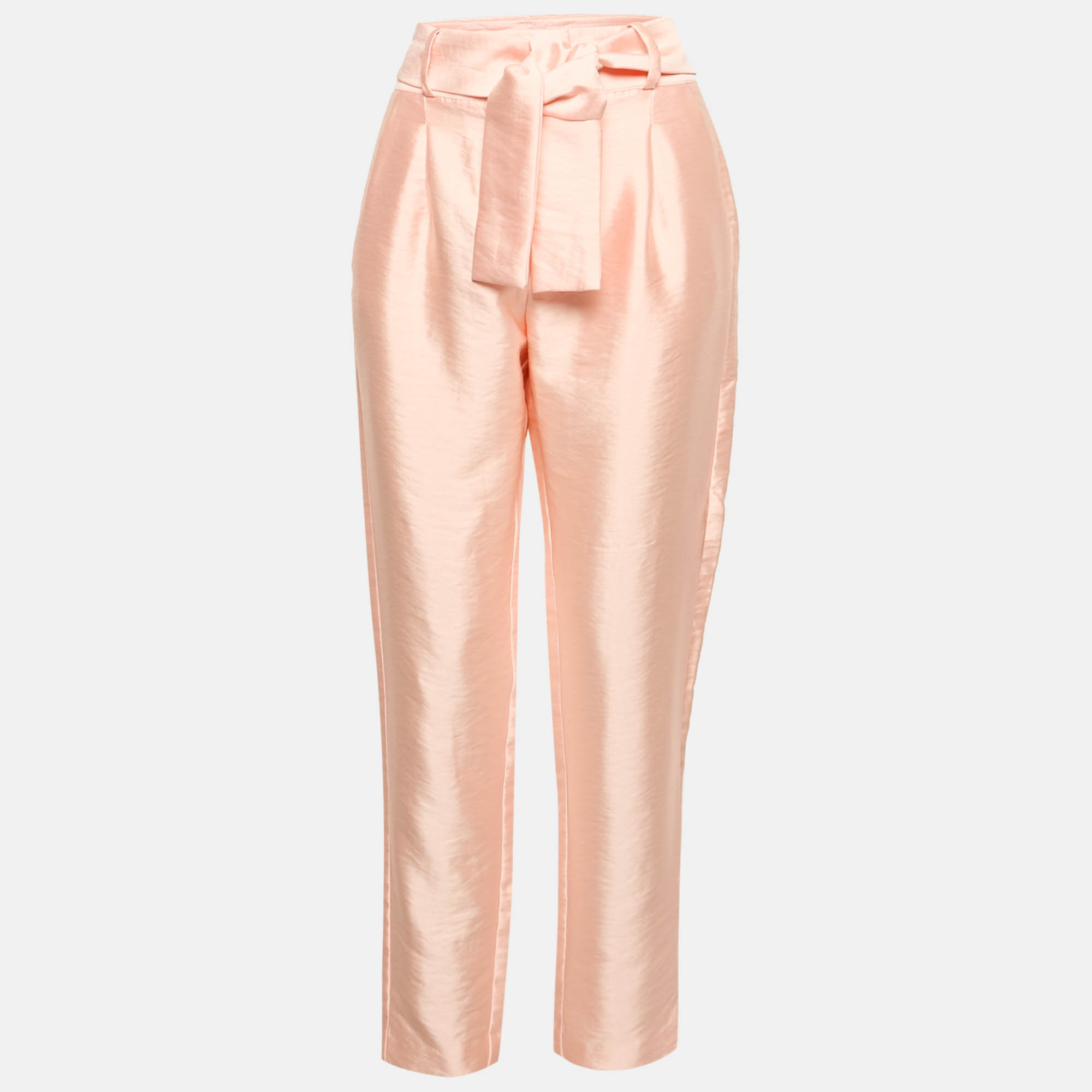 Zimmermann Pink Satin Waist Tie-Up Trousers L, Clothing - Luxury Closet catalog