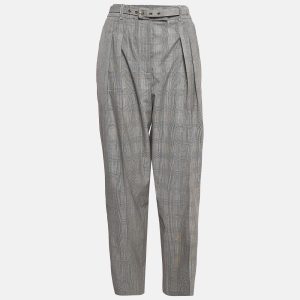 Zimmermann Grey Patterned Wool Belted Trousers XL, Clothing - Luxury Closet catalog
