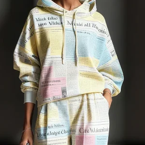 Casual Letter Pattern Printing Hoodie, Hoodies and Sweatshirts, color:As Picture|size:XXL, Stylewe