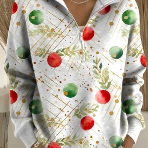 Women Christmas Long Sleeve Comfy Casual Sweater, Hoodies & Sweatshirts, color:Color3|size:4XL, catalog Noracora shop